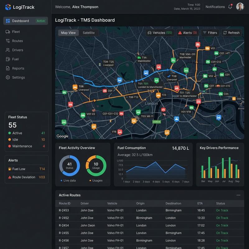 ENORS TMS - Control de Transporte